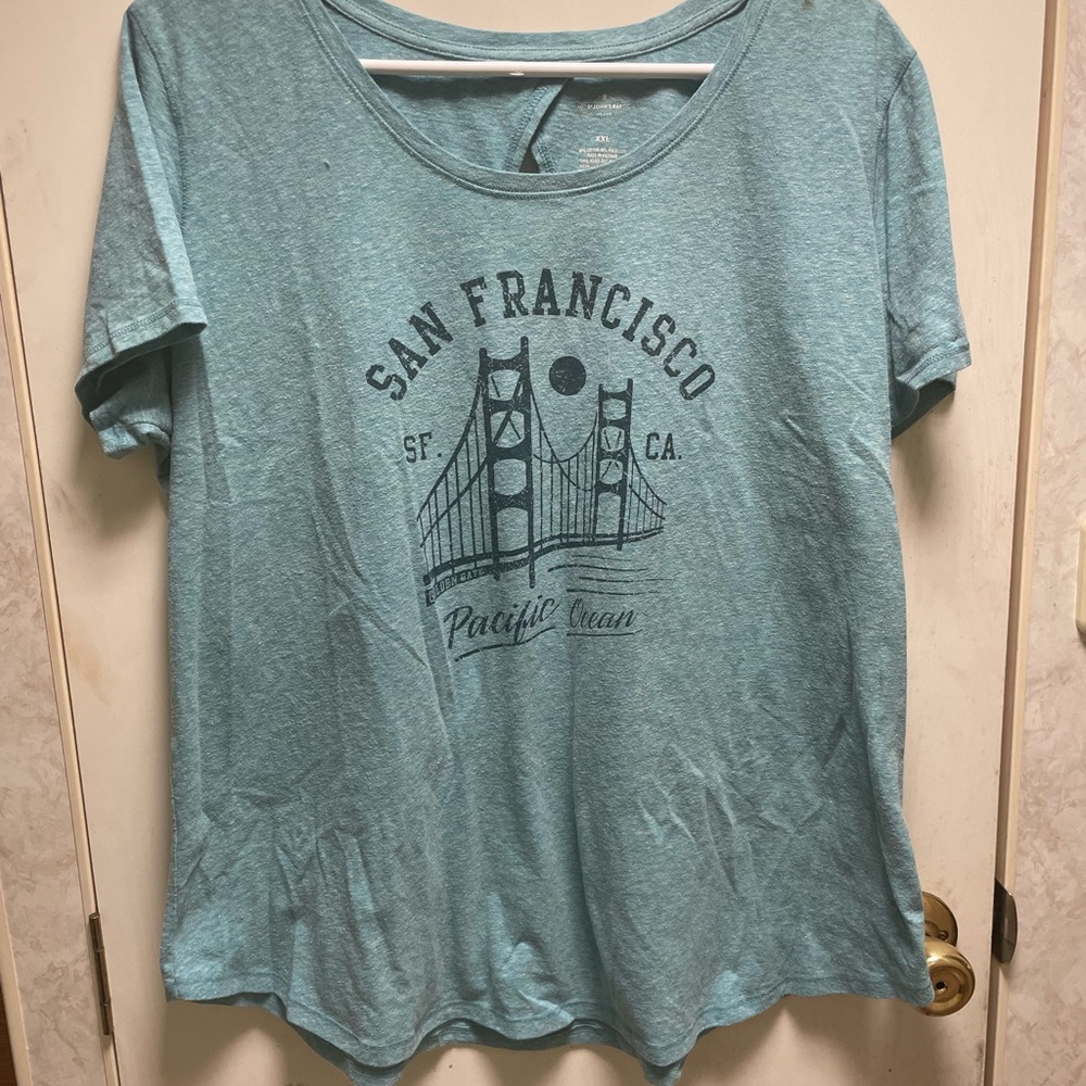 San Francisco Graphic Women's Top - Blue